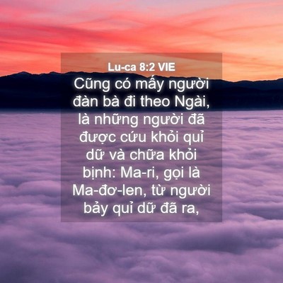 Picture 04 - Lu-ca 8:2 VIE - Cũng có mấy người đàn bà đi theo - Bible Verse Picture