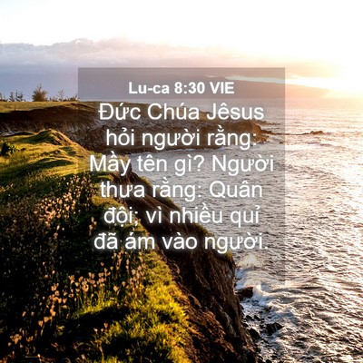 Picture 04 - Lu-ca 8:30 VIE - Đức Chúa Jêsus hỏi người rằng: Mầy - Bible Verse Picture