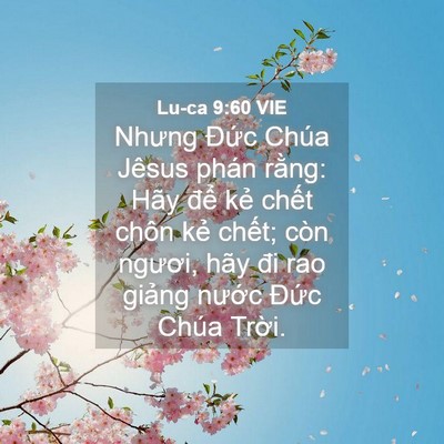 Picture 04 - Lu-ca 9:60 VIE - Nhưng Đức Chúa Jêsus phán rằng: Hãy - Bible Verse Picture