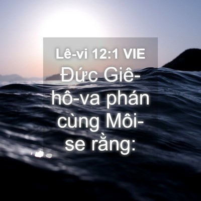Picture 04 - Lê-vi 12:1 VIE - Đức Giê-hô-va phán cùng Môi-se - Bible Verse Picture