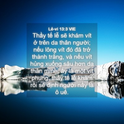 Picture 04 - Lê-vi 13:3 VIE - Thầy tế lễ sẽ khám vít ở trên da - Bible Verse Picture