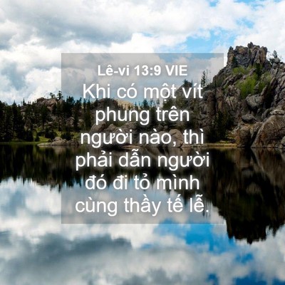Picture 04 - Lê-vi 13:9 VIE - Khi có một vít phung trên người nào, - Bible Verse Picture