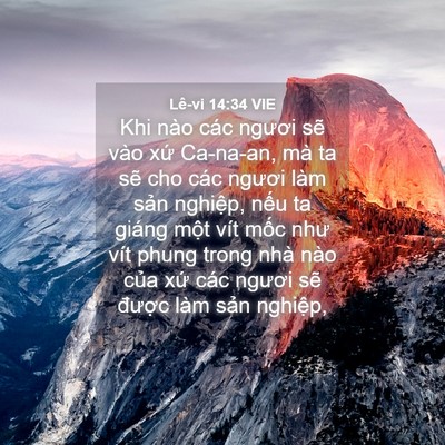 Picture 04 - Lê-vi 14:34 VIE - Khi nào các ngươi sẽ vào xứ Ca-na-an, - Bible Verse Picture