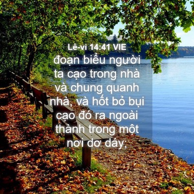 Picture 04 - Lê-vi 14:41 VIE - đoạn biểu người ta cạo trong nhà và - Bible Verse Picture