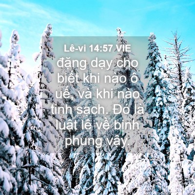 Picture 04 - Lê-vi 14:57 VIE - đặng dạy cho biết khi nào ô uế, và - Bible Verse Picture