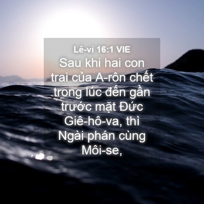 Picture 04 - Lê-vi 16:1 VIE - Sau khi hai con trai của A-rôn chết trong - Bible Verse Picture