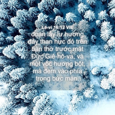 Picture 04 - Lê-vi 16:12 VIE - đoạn lấy lư hương đầy than hực đỏ - Bible Verse Picture