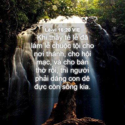 Picture 04 - Lê-vi 16:20 VIE - Khi thầy tế lễ đã làm lễ chuộc tội - Bible Verse Picture