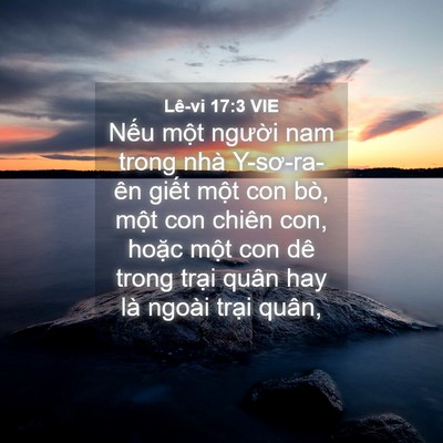 Picture 04 - Lê-vi 17:3 VIE - Nếu một người nam trong nhà Y-sơ-ra-ên - Bible Verse Picture