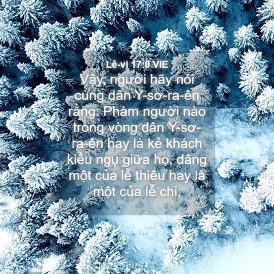 Picture 04 - Lê-vi 17:8 VIE - Vậy, ngươi hãy nói cùng dân Y-sơ-ra-ên - Bible Verse Picture