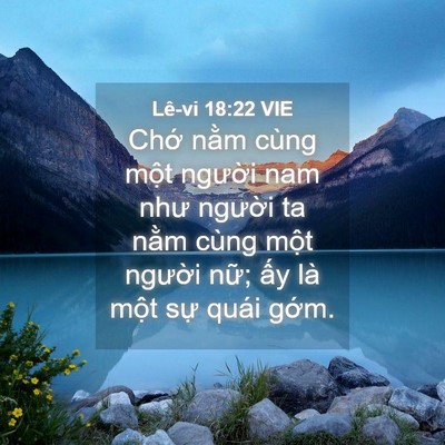 Picture 04 - Lê-vi 18:22 VIE - Chớ nằm cùng một người nam như - Bible Verse Picture