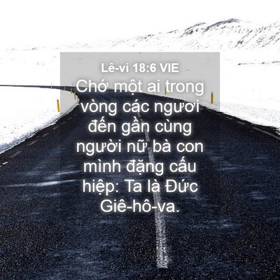 Picture 04 - Lê-vi 18:6 VIE - Chớ một ai trong vòng các ngươi đến - Bible Verse Picture