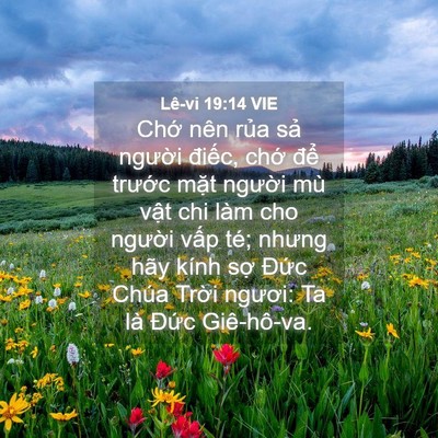 Picture 04 - Lê-vi 19:14 VIE - Chớ nên rủa sả người điếc, chớ - Bible Verse Picture