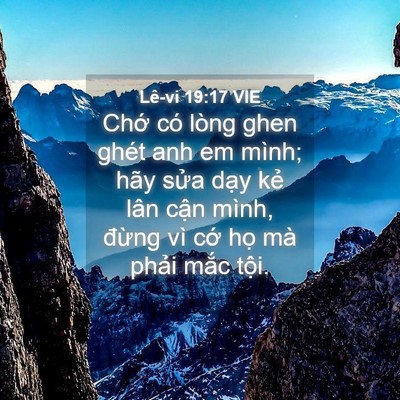 Picture 04 - Lê-vi 19:17 VIE - Chớ có lòng ghen ghét anh em mình; hãy - Bible Verse Picture