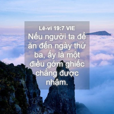 Picture 04 - Lê-vi 19:7 VIE - Nếu người ta để ăn đến ngày thứ - Bible Verse Picture