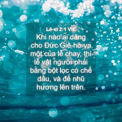 Picture 04 - Lê-vi 2:1 VIE - Khi nào ai dâng cho Đức Giê-hô-va một - Bible Verse Picture