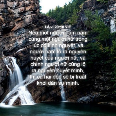 Picture 04 - Lê-vi 20:18 VIE - Nếu một người nam nằm cùng một - Bible Verse Picture