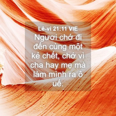 Picture 04 - Lê-vi 21:11 VIE - Ngươi chớ đi đến cùng một kẻ chết, - Bible Verse Picture