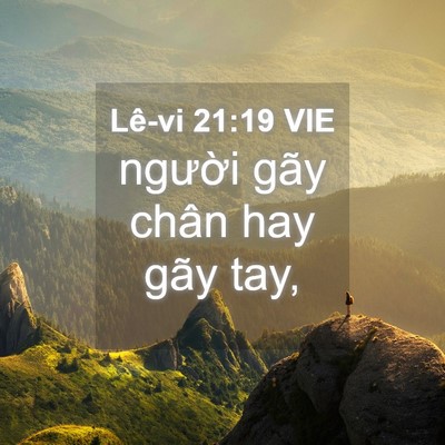 Picture 04 - Lê-vi 21:19 VIE - người gãy chân hay gãy - Bible Verse Picture