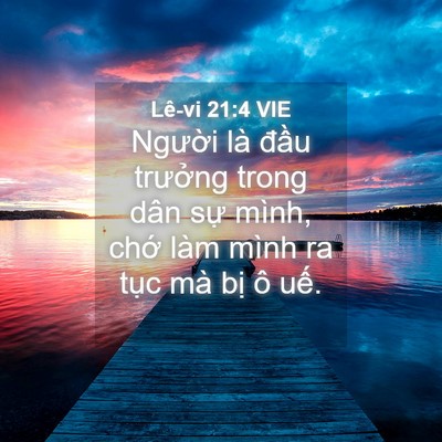Picture 04 - Lê-vi 21:4 VIE - Người là đầu trưởng trong dân sự - Bible Verse Picture
