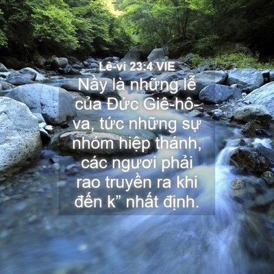 Picture 04 - Lê-vi 23:4 VIE - Nầy là những lễ của Đức Giê-hô-va, - Bible Verse Picture