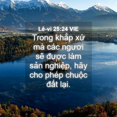 Picture 04 - Lê-vi 25:24 VIE - Trong khắp xứ mà các ngươi sẽ được - Bible Verse Picture