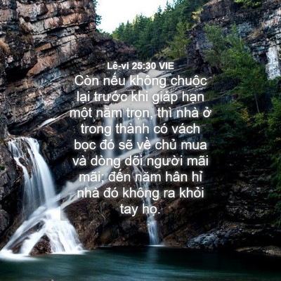 Picture 04 - Lê-vi 25:30 VIE - Còn nếu không chuộc lại trước khi - Bible Verse Picture