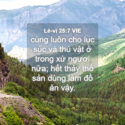 Picture 04 - Lê-vi 25:7 VIE - cùng luôn cho lục súc và thú vật ở - Bible Verse Picture