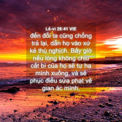 Picture 04 - Lê-vi 26:41 VIE - đến đỗi ta cũng chống trả lại, dẫn - Bible Verse Picture