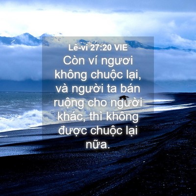 Picture 04 - Lê-vi 27:20 VIE - Còn ví ngươi không chuộc lại, và - Bible Verse Picture