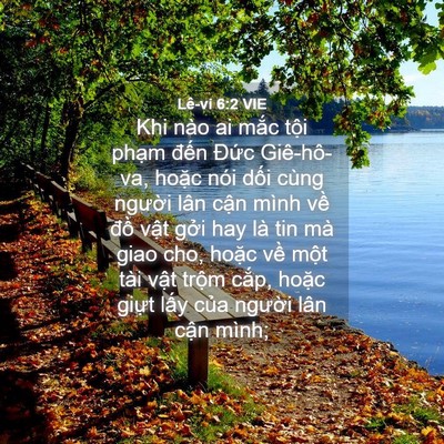 Picture 04 - Lê-vi 6:2 VIE - Khi nào ai mắc tội phạm đến Đức - Bible Verse Picture