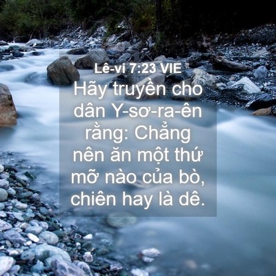 Picture 04 - Lê-vi 7:23 VIE - Hãy truyền cho dân Y-sơ-ra-ên rằng: - Bible Verse Picture