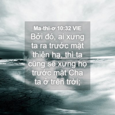 Picture 04 - Ma-thi-ơ 10:32 VIE - Bởi đó, ai xưng ta ra trước mặt thiên - Bible Verse Picture