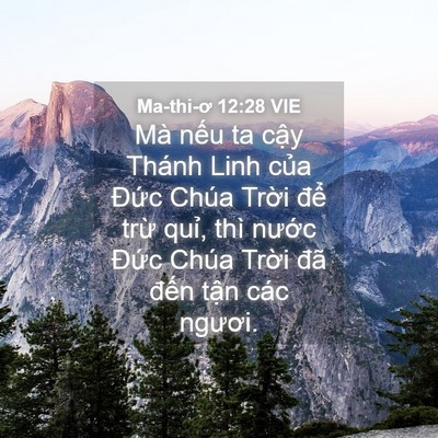 Picture 04 - Ma-thi-ơ 12:28 VIE - Mà nếu ta cậy Thánh Linh của Đức Chúa - Bible Verse Picture