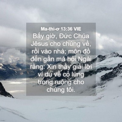 Picture 04 - Ma-thi-ơ 13:36 VIE - Bấy giờ, Đức Chúa Jêsus cho chúng về, - Bible Verse Picture