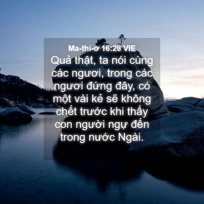 Picture 04 - Ma-thi-ơ 16:28 VIE - Quả thật, ta nói cùng các ngươi, trong - Bible Verse Picture