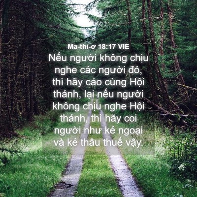 Picture 04 - Ma-thi-ơ 18:17 VIE - Nếu người không chịu nghe các người - Bible Verse Picture
