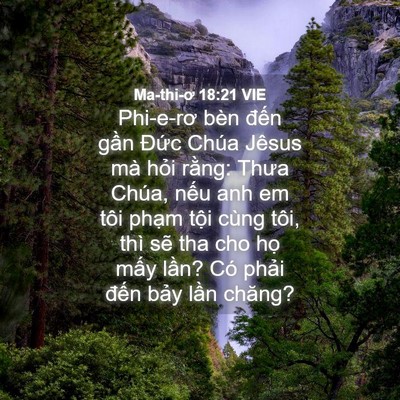 Picture 04 - Ma-thi-ơ 18:21 VIE - Phi-e-rơ bèn đến gần Đức Chúa Jêsus - Bible Verse Picture