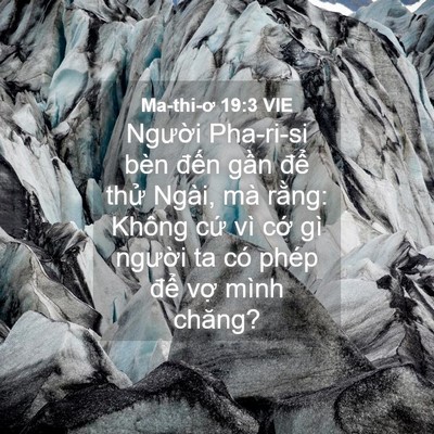 Picture 04 - Ma-thi-ơ 19:3 VIE - Người Pha-ri-si bèn đến gần để thử - Bible Verse Picture