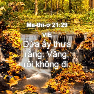 Picture 04 - Ma-thi-ơ 21:29 VIE - Đứa ấy thưa rằng: Vâng; rồi không - Bible Verse Picture