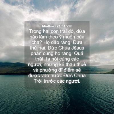 Picture 04 - Ma-thi-ơ 21:31 VIE - Trong hai con trai đó, đứa nào làm theo ý - Bible Verse Picture