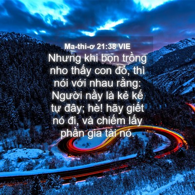 Picture 04 - Ma-thi-ơ 21:38 VIE - Nhưng khi bọn trồng nho thấy con đó, - Bible Verse Picture