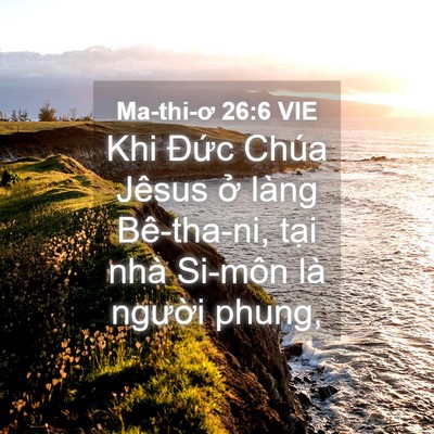 Picture 04 - Ma-thi-ơ 26:6 VIE - Khi Đức Chúa Jêsus ở làng Bê-tha-ni, - Bible Verse Picture