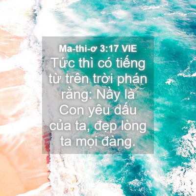 Picture 04 - Ma-thi-ơ 3:17 VIE - Tức thì có tiếng từ trên trời phán - Bible Verse Picture