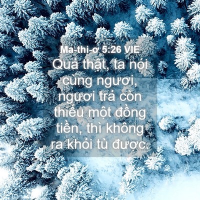 Picture 04 - Ma-thi-ơ 5:26 VIE - Quả thật, ta nói cùng ngươi, ngươi - Bible Verse Picture