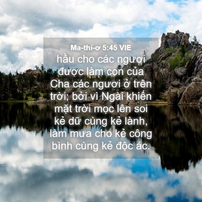 Picture 04 - Ma-thi-ơ 5:45 VIE - hầu cho các ngươi được làm con của - Bible Verse Picture
