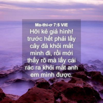 Picture 04 - Ma-thi-ơ 7:5 VIE - Hỡi kẻ giả hình! trước hết phải - Bible Verse Picture