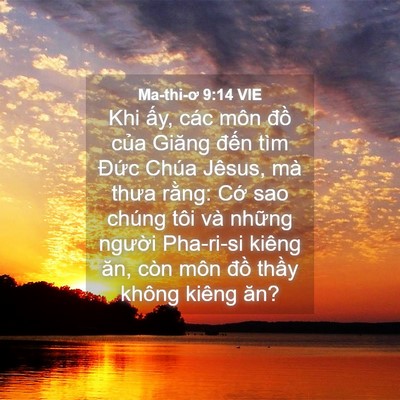 Picture 04 - Ma-thi-ơ 9:14 VIE - Khi ấy, các môn đồ của Giăng đến - Bible Verse Picture