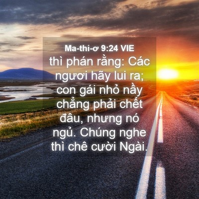 Picture 04 - Ma-thi-ơ 9:24 VIE - thì phán rằng: Các ngươi hãy lui ra; con - Bible Verse Picture