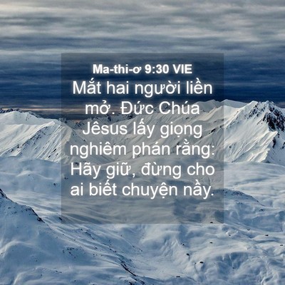 Picture 04 - Ma-thi-ơ 9:30 VIE - Mắt hai người liền mở. Đức Chúa - Bible Verse Picture